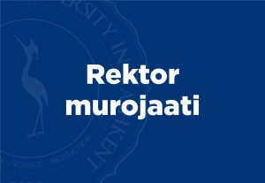 Read more about the article Rektor murojaati