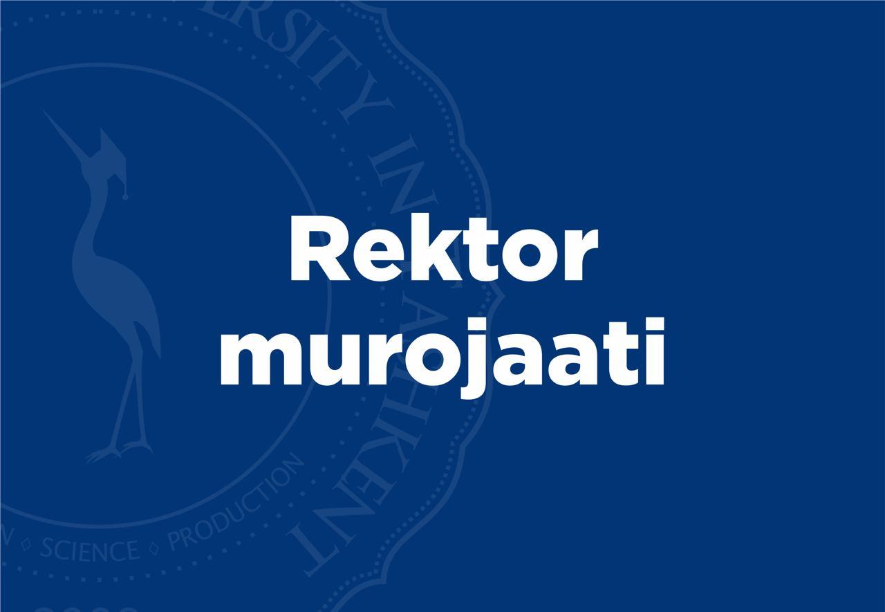 You are currently viewing Rektor murojaati