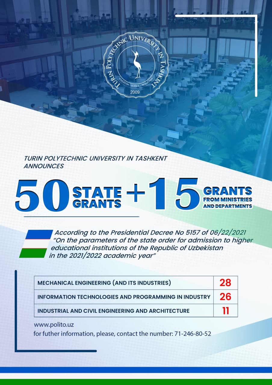 You are currently viewing Turin Polytechnic University in Tashkent Announces Grants