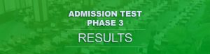 Read more about the article Admission Test (Phase-3) Results are announced!