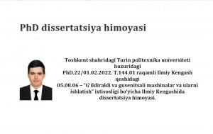 Read more about the article PhD dissertatsiya himoyasi