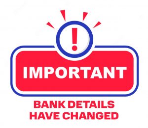 Read more about the article Bank details have changed